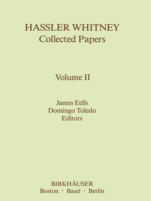 cover image of Hassler Whitney Collected Papers